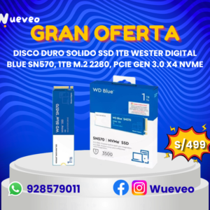 DISCO DURO SOLIDO SSD 1T WD